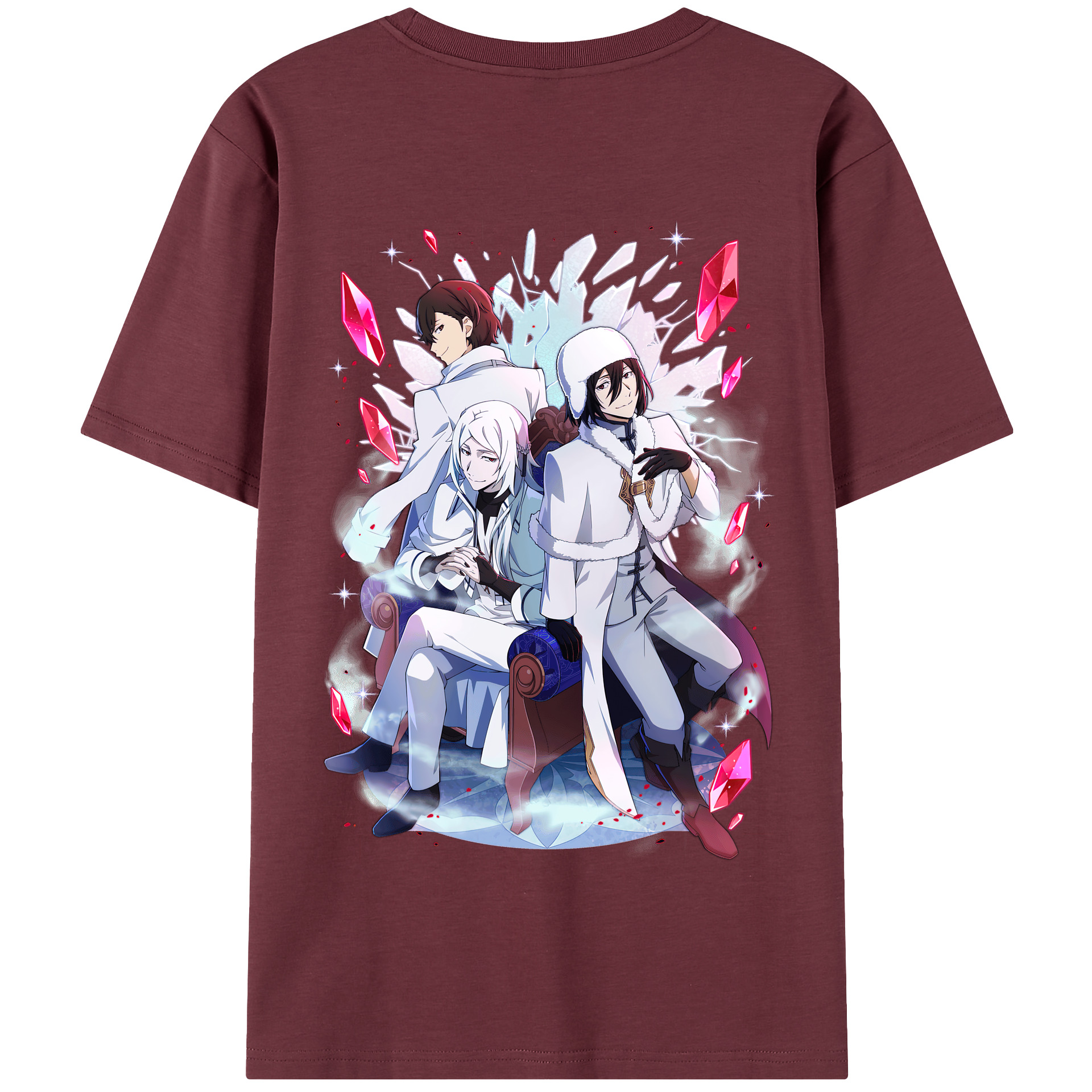 （画像用） 文豪ストレイドッグス Bungo Stray Dogs 綿100％半袖Tシャツ（背面プリント）
